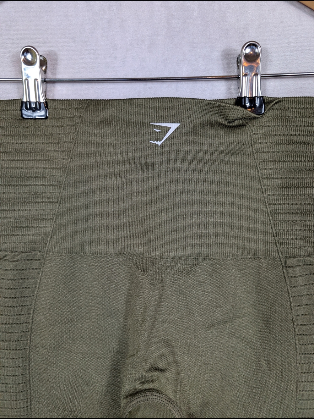 Gymshark Olive Green High Waisted Seamless Leggings Women's Size XS - Picture 8 of 9